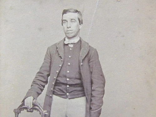 Civil War soldier in Philadelphia cdv photograph
