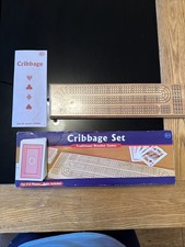 Tobar Cribbage Game Set Wooden Board
