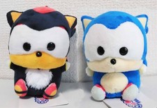 Juego de 2 juguetes de peluche Cooro Sonic the Hedgehog & Shadow exclusivo de SEGA STORE TOKIO