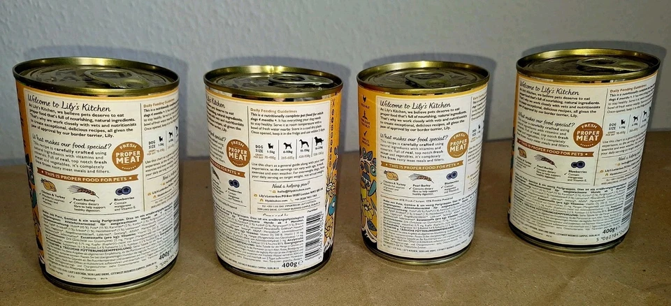 Lily's Kitchen Hundefutter Chicken Turkey Caserole 4 Dosen a 400 g - Bild 3 von 4