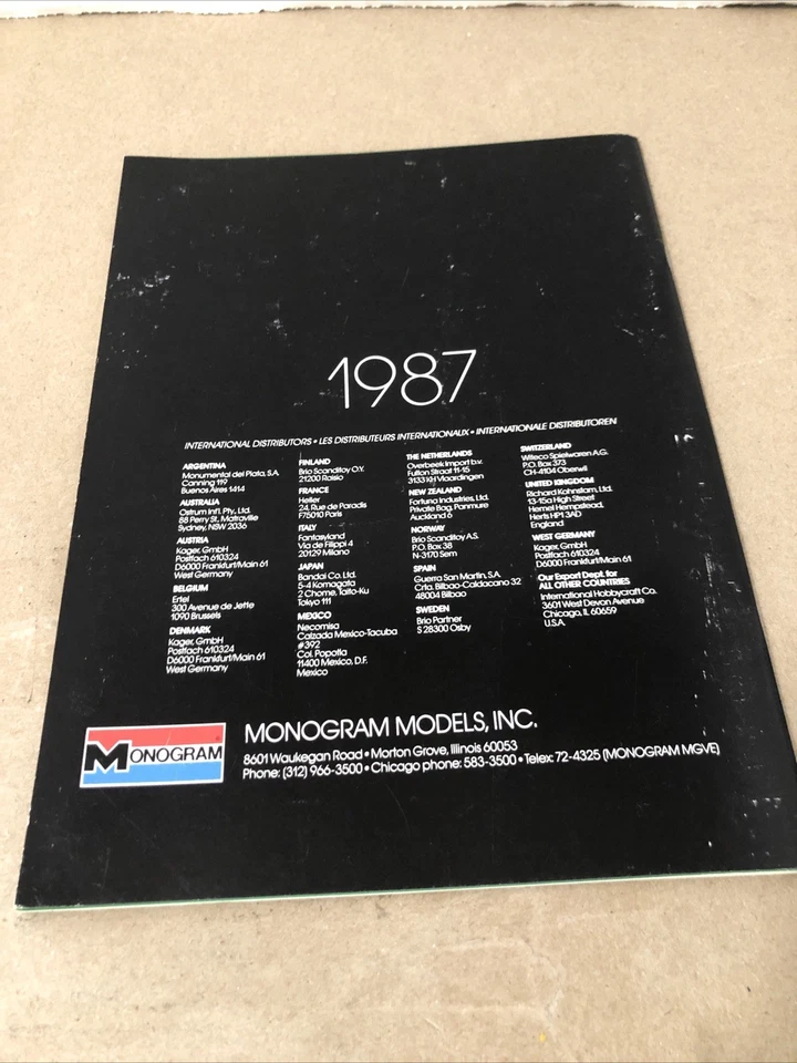 Kit Modelo Vintage Monograma 1987 Catálogo/Rambo Combat Chopper Foto 2 de 4