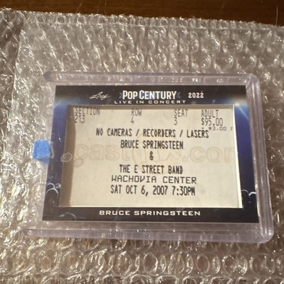 Leaf Pop Century Live in Concert 2022 Bruce Springsteen Ticket Card