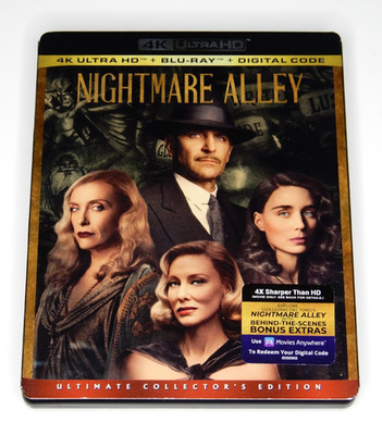 Nightmare Alley (4K UHD & Blu-ray, 2021) Includes Slipcover, Bradley Cooper