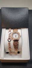 Accutime Watch & Bracelet Set, N.O.S. In Original Box WORKS, Has New Battery 