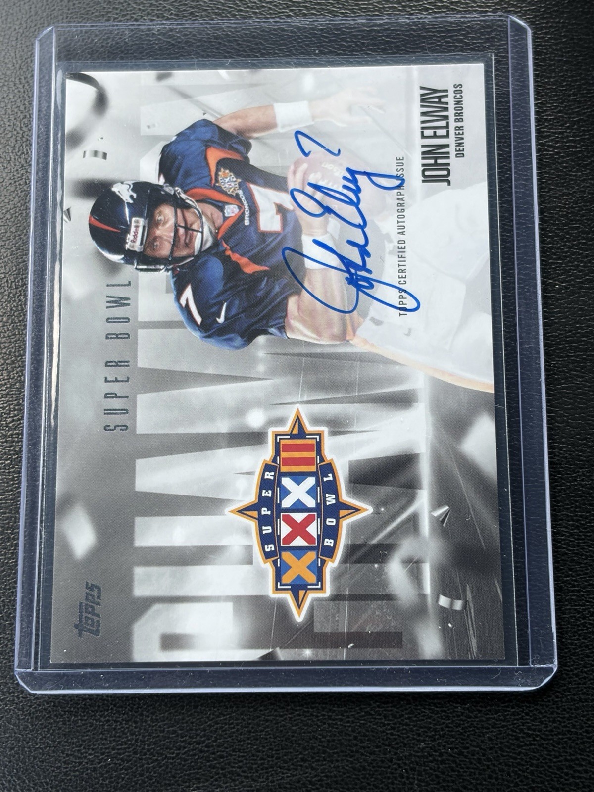 2026 Topps Flagship Football JOHN ELWAY Super Bowl Auto SBCS-JEL On Card Broncos