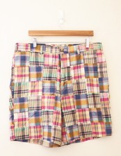NWT Bobby Jones Patchwork Plaid Shorts sz Waist 36