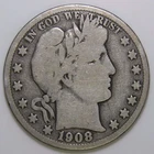 1908-S Barber Half Dollar 50c k470