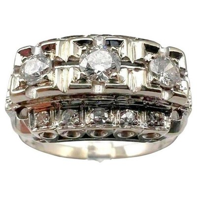 Art Deco 0.75cttw Diamond 14K White Gold Kinsley-Kovsky Vintage Engagement Ring