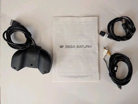 SEGA Saturn Console w/Controller Cables Game & Box US Version Not Working CIB