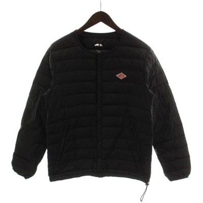 Danton Down Jacket Men s 40 Black Quilted No Collar Long Sleeve Outerwear Age 14