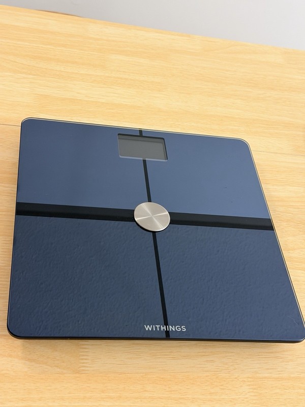 Withings Body Cardio Digital Smart Bathroom Scale, Black Glass, Modern