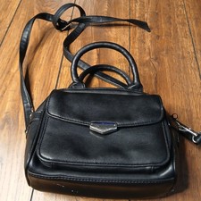 Black Leather Tote Purse