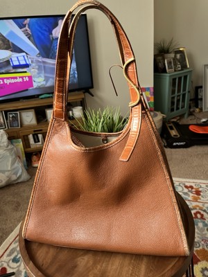 STAUD Rey Grained Leather Shoulder Bag 