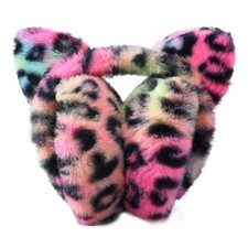 MEJORMEN Cute Animal Earmuffs - Foldable Ear One Size, Cat Ears - Pink