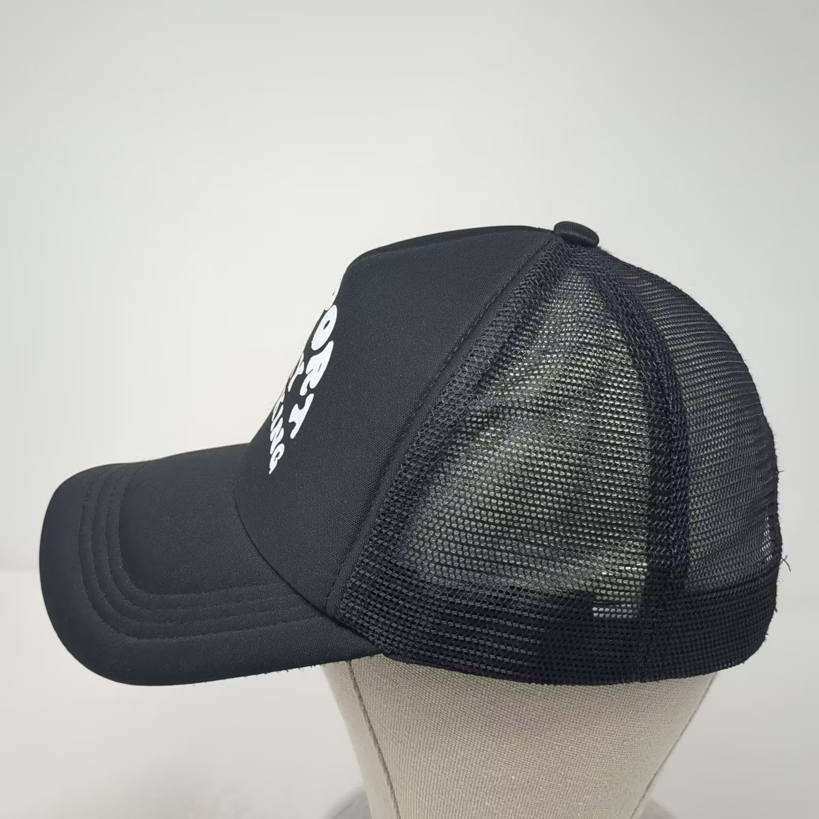 Support Day Drinking Polyester Trucker Hat Black … - image 3