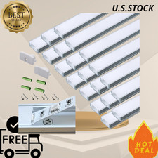 NEW 20Pack 1M LED Strip Channel Diffuser Aluminum Under Cabinet Mount