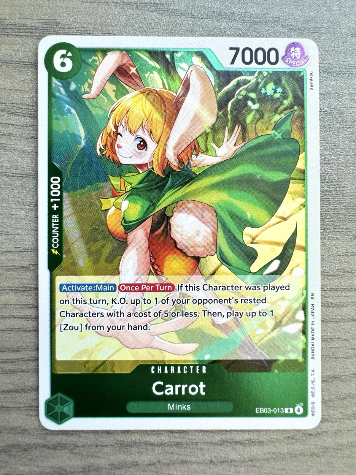 Carrot EB03-013 Extra Booster: One Piece Heroines Edition Foil
