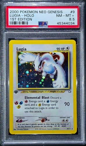 Lugia (1st Edition) graded PSA 8.5 for sale on eBay