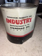 Standard Oil Company Vintage Superlative  Grease 10 Lbs with Lid Partially Full