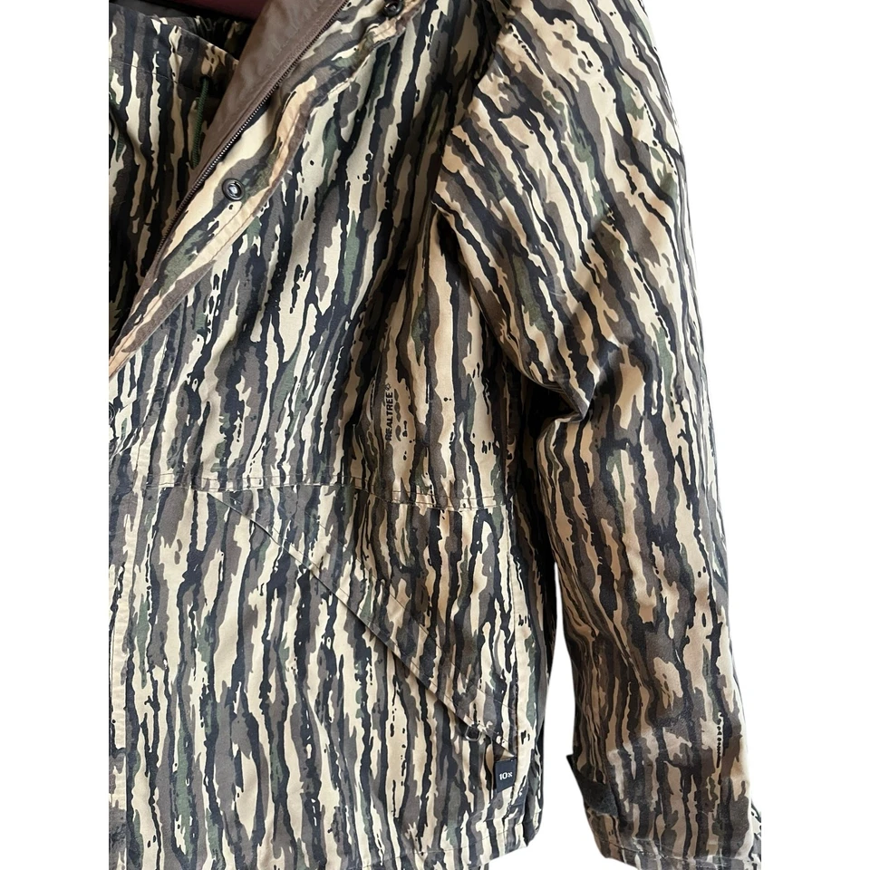 Vintage Realtree 10X Camo Hunting Suit Pants M Hooded Jacket L Camouflage - Image 4 of 4