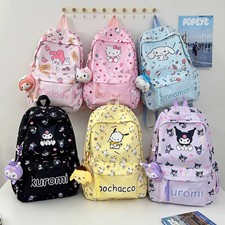 Sanrio Cinnamoroll Kuromi My Melody Hello Kitty Backpack Kids Girls School Bag