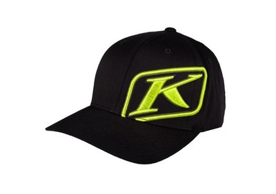 Klim Black Hi Vis Rider Fitted Baseball Hat Cap SM/MD  LG/XL 3235-006-XXX-004