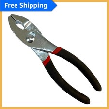 Portable 6" Slip Joint Pliers with Rust-Resistant Carbon Steel, Non-Slip Grip