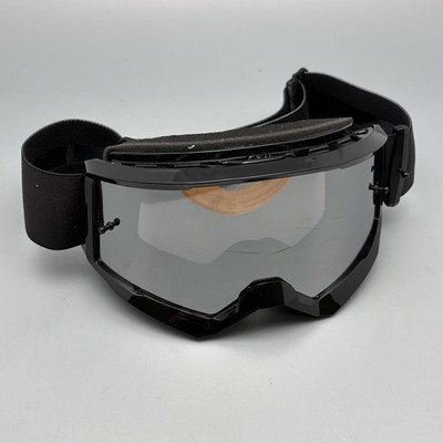 FOX MAIN CORE SPARK MOTOCROSSBRILLE SCHWARZ / WEIß UND SILBER VERSPIEGELT