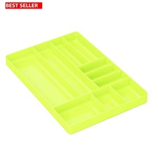 Low-Profile 10-Compartment Drawer Organizer Portable Tool Storage Solution