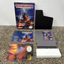 Iron Sword: Wizards Warriors II 2 - Nintendo NES - Complete Box Manual Poster