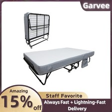 Rollaway Folding Bed 75x31/38/45in Includes Mattress and Sturdy Frame for Adults