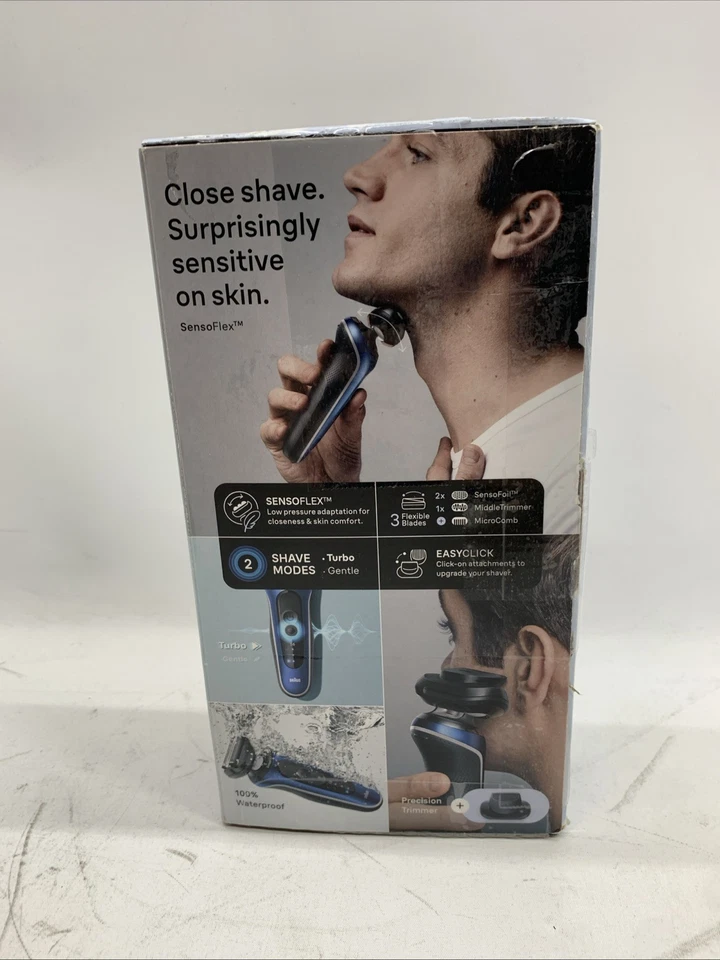 Kit de Afeitadora Eléctrica Braun 6120s Serie 6 Húmeda y Seca Suave y Rápida Turbo/Suave Foto 4 de 4