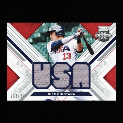 2019 Elite Extra Edition Nick Quintana Patch USA 18U 132/275 #USA-NQ