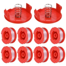 8pcs String Trimmer Line Replacement Spool CMZST065 String with 2 Cap & 2 Spring