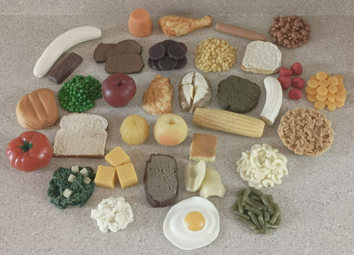 Fake Food Replica Lot 38 pieces Hyper Realistic Nutritional Display Items NASCO