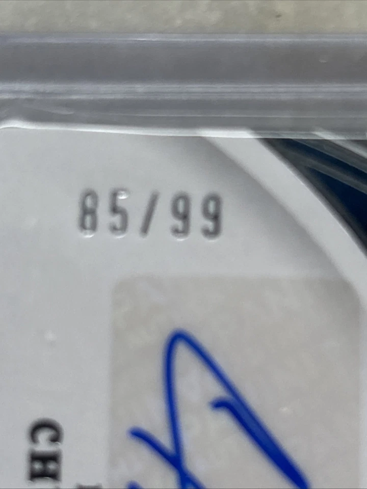 Chuba Hubbard 2021 Panini Chronicles Crown Royale Silhouette RPA Auto RC /99 - Image 3 of 3