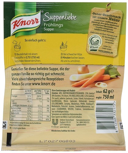 5 x Knorr Suppenliebe " Frühlings Suppe " / Noddle soup New from Germany - Picture 2 of 4