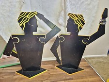 2 Large Matching Vintage Detachable Wooden Mannequin Folk Art Display
