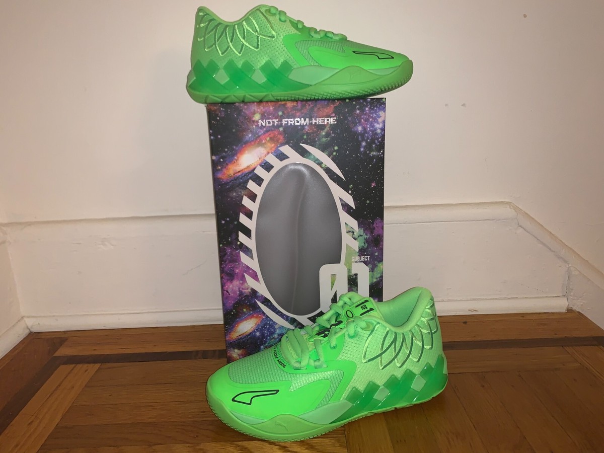 Puma MB.01 Low Lo Team Green Gecko Castlerock Lime Lamelo