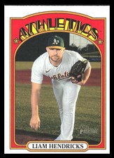 2021 Topps Heritage Liam Hendriks #397 Oakland Athletics 4E