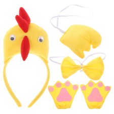 Cartoon Chick Role-playing Props Headband Bowtie Tail Gloves Cosplay Costume