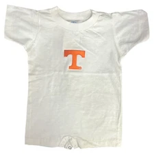 Tennessee Volunteers Infant White Embroidered Boxer Bodysuit