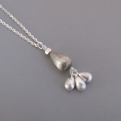 djs Sundance Sol Sterling Silver Lotus Drop Pendant Chain Necklace Like Catalog