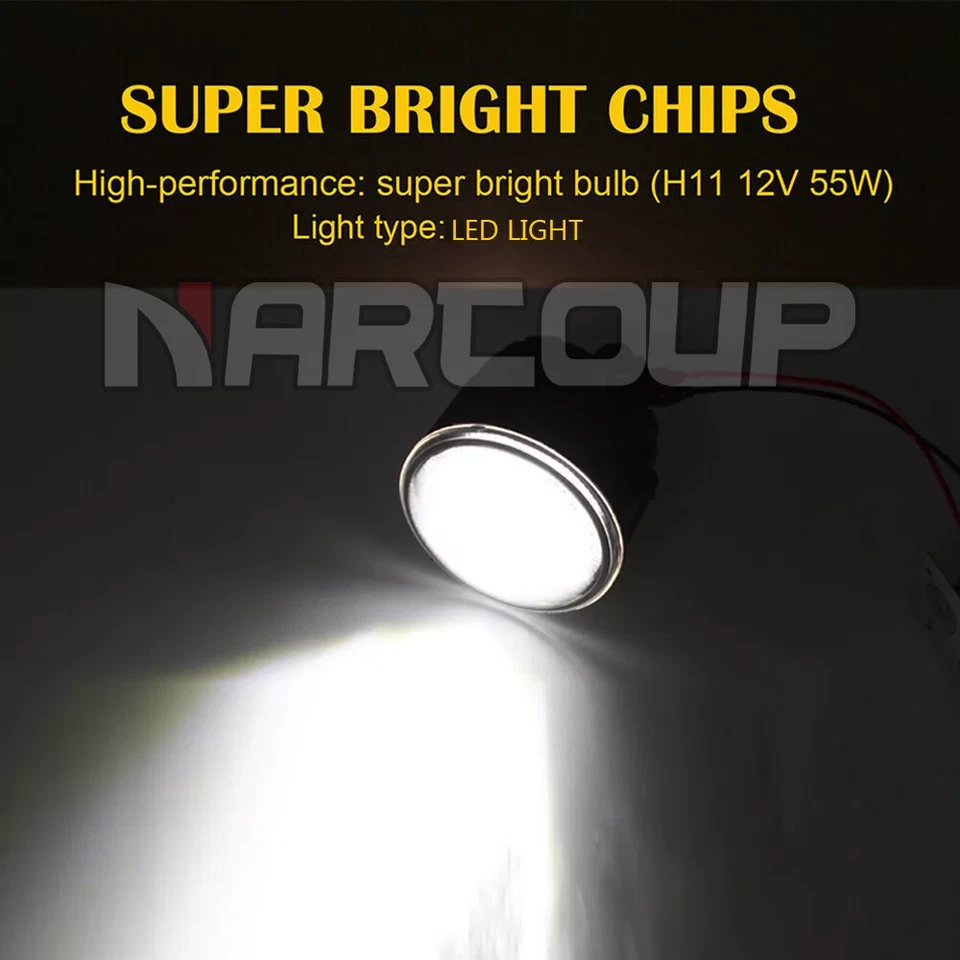 Fog Light Lamp Clear Lens LED Replacement For Nissan Quest 2011-2015 2016 2017 - Изображение 3 из 4