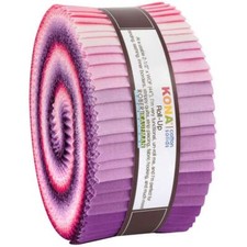 Wildberry Jelly Roll by Kona Cotton Solids for Robert Kaufman