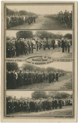 RUSSISCHE DUMA BESUCH MAI 1916, ABBEYFIELDS, COLCHESTER - Essex Militärpostkarte