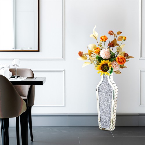 Groß Blumenvase Höhe 68 cm Funkelnde Verspiegelte Kristallvase Vase, Wohnzimmer - Bild 24 von 26
