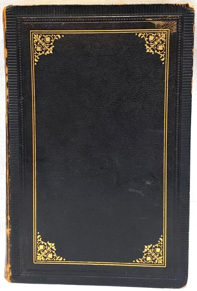 1907 ELBERFELDER/DARBY GERMAN BIBLE Fine Leather Binding, Gold Gilt, Color Maps - Image 2 of 4