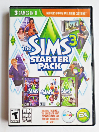 The Sims 3 Starter Pack - PC Game 2 Discs Missing The Sims Late Night  - Bild 1 von 6