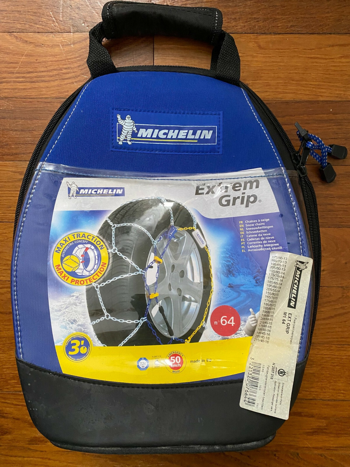 Chaînes à neige Michelin Extrem Grip n°64 équipement hiver pneu R13 R14 R15 R16